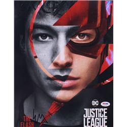 Ezra Miller Signed "Justice League" 11x14 Photo (PSA COA)