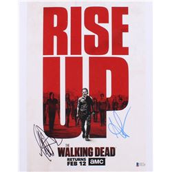 Andrew Lincoln  Jeffrey Dean Morgan Signed "The Walking Dead" 11x14 Photo (Beckett COA)