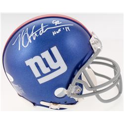 Michael Strahan Signed New York Giants Mini Helmet Inscribed "HOF 14" (JSA COA)