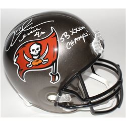 Mike Alstott Signed Tampa Bay Buccaneers Full-Size Helmet Inscribed "SB XXXVII CHAMPS!" (JSA COA)