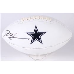 Deion Sanders Signed Dallas Cowboys Logo Football (Beckett COA)