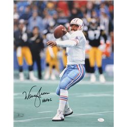 Warren Moon Signed Houston Oilers 16x20 Photo Inscribed "HOF 06" (JSA COA)