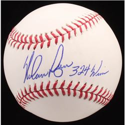 Nolan Ryan Signed OML Baseball Inscribed "324 Wins" (Radtke COA  Ryan Hologram)