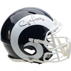 Clay Matthews Signed Los Angeles Rams Full-Size Speed Helmet (Fanatics Hologram)