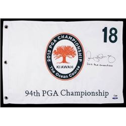 Rory McIlroy Signed Limited Edition 2012 PGA Pin Flag Inscribed "2012 PGA Champion" (UDA COA)