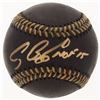 Image 1 : Craig Biggio Signed Black Leather OML Baseball Inscribed "HOF 15" (TriStar Hologram)