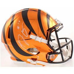 A. J. Green Signed Cincinnati Bengals Full-Size Orange Chrome Speed Helmet (JSA COA)