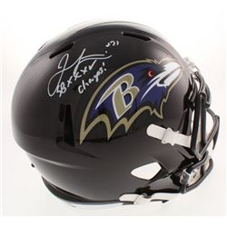 Jamal Lewis Signed Baltimore Ravens Full-Size Speed Helmet Inscribed "SB XXXV Champs!" (Beckett COA)