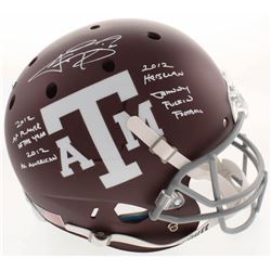Johnny Manziel Signed Texas AM Aggies Full-Size Helmet With Multiple Inscriptions (Beckett COA)