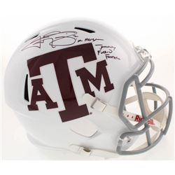 Johnny Manziel Signed Texas AM Aggies Full-Size Speed Helmet With Multiple Inscriptions (Beckett COA