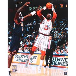 Hakeem Olajuwon Signed Houston Rockets 16x20 Photo (Beckett COA)
