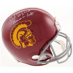 O. J. Simpson Signed USC Trojans Full-Size Helmet Inscribed "Heisman 68'" (JSA COA)