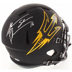 Jake Plummer Signed ASU Sun Devils Full-Size Matte Black Speed Helmet (Beckett COA)