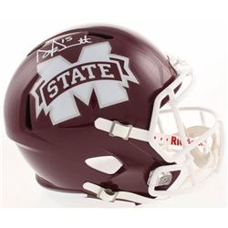 Dak Prescott Signed Mississippi State Bulldogs Full-Size Speed Helmet (Beckett COA)