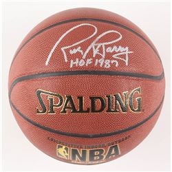 Rick Barry Signed NBA Basketball Inscribed "HOF 1987" (Schwartz COA)