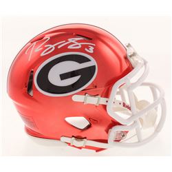 Roquan Smith Signed Georgia Bulldogs Chrome Speed Mini Helmet (Radtke COA)