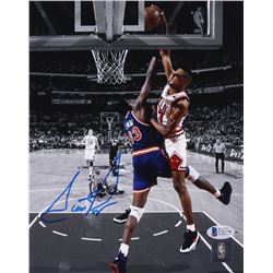 Scottie Pippen Signed Chicago Bulls 8x10 Photo (Beckett COA)