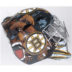 Gerry Cheevers Signed Boston Bruins Full-Size Goalie Mask Inscribed "HOF 85" (Schwartz COA)
