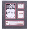 Image 1 : Babe Ruth Boston Red Sox 18x20 Custom Matted Game-Used Authentic Bat Piece Display