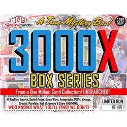 â€œMYSTERY 3000X SERIESâ€ A True Sports Card Mystery Box!