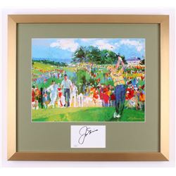 Jack Nicklaus Signed "Jack Nicklaus at Augusta" 19.5x21.5 Custom Framed Cut Display (JSA COA)