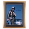 Image 1 : Ted Williams Signed 21x25 Custom Framed Photo Display (PSA LOA)