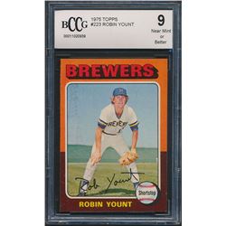 1975 Topps #223 Robin Yount RC (BCCG 9)