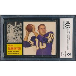 1962 Topps #90 Fran Tarkenton RC (BCCG 8)