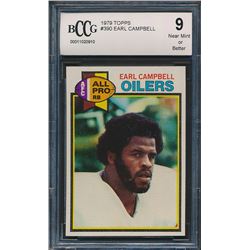 1979 Topps #390 Earl Campbell RC (BCCG 9)