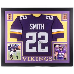 Harrison Smith Signed Minnesota Vikings 35x43 Custom Framed Jersey (Beckett COA)