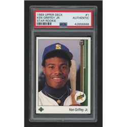 1989 Upper Deck #1 Ken Griffey Jr. RC (PSA Authentic)
