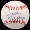 Image 1 : Al Kaline Signed OML Baseball Inscribed "68 WS Champs" (JSA COA)