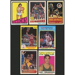 Lot of (7) Basketball Cards With 1996-97 Topps #138 Kobe Bryant RC, 1986 Star Court Kings #3 Charles