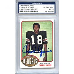 Charlie Joiner Signed 1976 Topps #89 (PSA Encapsulated)