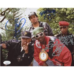 Public Enemy 8x10 Photo Signed by (4) with Chuck D, Flavor Flav, Terminator X  Professor Griff (JSA 