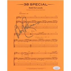 Don Barnes Signed "Hold On Loosely" 8x10 Sheet Music (JSA COA)