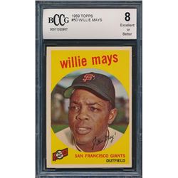 1959 Topps #50 Willie Mays (BCCG 8)