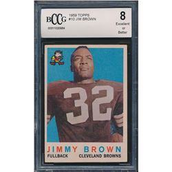1959 Topps #10 Jim Brown (BCCG 8)