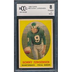 1958 Topps #90 Sonny Jurgensen RC (BCCG 8)