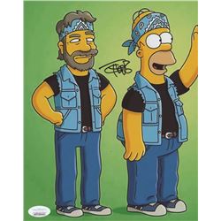 Tommy Chong Signed "The Simpsons" 8x10 Photo (JSA COA)