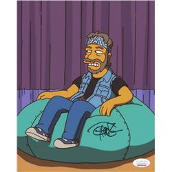 Tommy Chong Signed "The Simpsons" 8x10 Photo - "Cheech  Chong" (JSA COA)