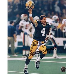 Brett Favre Signed Green Bay Packers 8x10 Photo Inscribed "SBXXXI Champs!" (Favre COA)