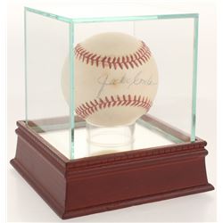 Jocko Conlan Signed ONL Baseball with Display Case (PSA LOA)