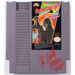 Kane Hodder Signed Original 1988 "Friday The 13th" Nintendo NES Video Game Inscribed "Jason 7, 8, 9,