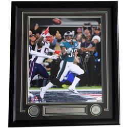 Corey Clement Signed Philadelphia Eagles 22x27 Custom Framed Photo Display (JSA COA)