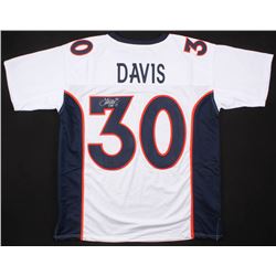 Terrell Davis Signed Denver Broncos Jersey Inscribed "HOF 17" (Radtke COA)