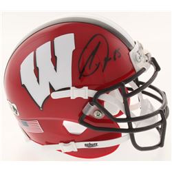 Melvin Gordon Signed Wisconsin Badgers Mini Helmet (Radtke COA)