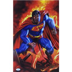 Greg Horn Signed "Superman" 11x17 Lithograph (JSA COA)