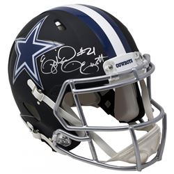 Ezekiel Elliott Signed Dallas Cowboys Matte Black Full-Size Authentic On-Field Speed Helmet (Beckett