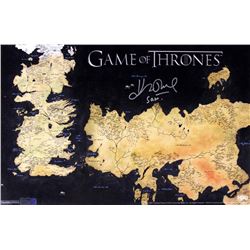 John Bradley Signed "Game of Thrones" 11x17 Westeros Map Photo Inscribed "Sam" (Radtke COA)